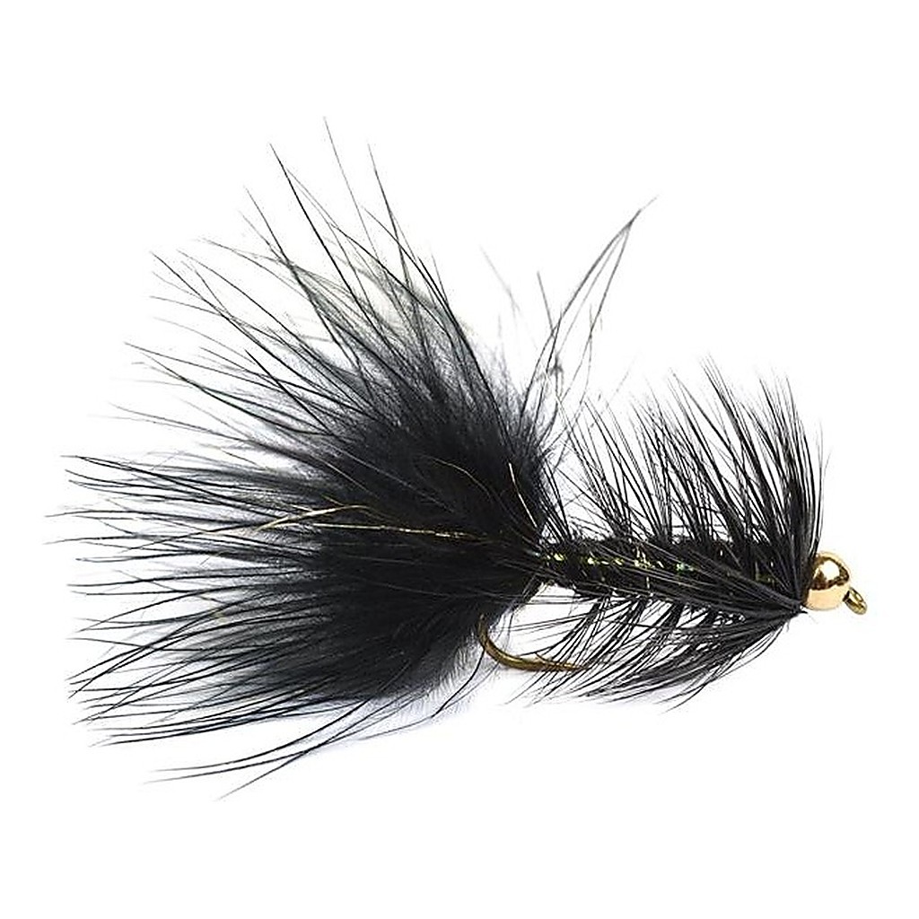 Wolly Bugger Gold Head Black size 8 i gruppen Sluker / Fluer / Streamere hos Sportfiskeprylar.se (HF1230-8)