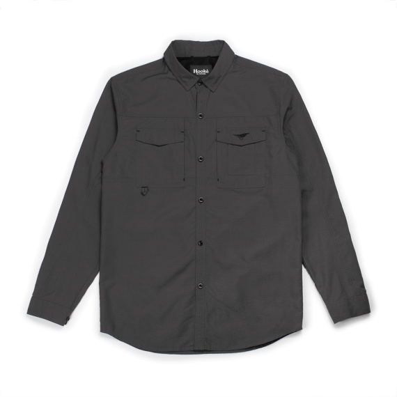 Hooke Fisherman Shirt Grey S i gruppen Klær Og Fottøy / Klær / Skjorter hos Sportfiskeprylar.se (HK19SS-FS-GR-S)