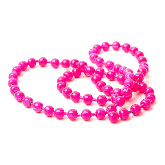 Flourescent Bead Chain Medium #138 Fluo Pink i gruppen Kroker Og Terminal Takkel / Flue Binding / Fluebindingsmateriale / Coneheads/Tubevekter hos Sportfiskeprylar.se (HL-FBC138)