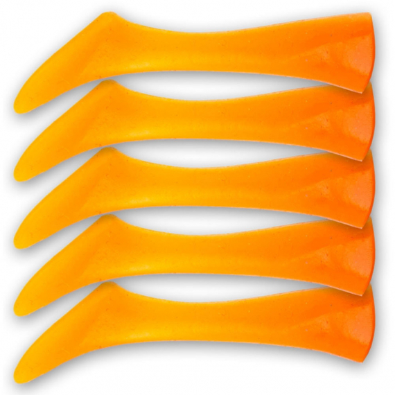 Headbanger Shad 11cm Replacement Tails (5-Pack), Orange i gruppen Sluker / Softbaits / Abbor Softbaits Og Gjørs Softbaits hos Sportfiskeprylar.se (HS-11-RT-OR)