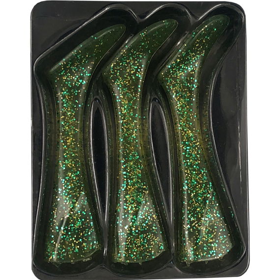 Headbanger Shad 22 Replacement Tails 3-pcs i gruppen Sluker / Ekstra Paddletails hos Sportfiskeprylar.se (HS-22-RT-Mor)