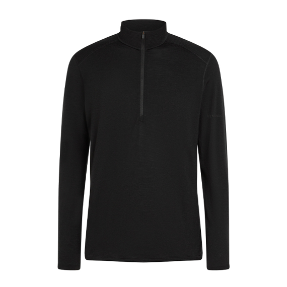Icebreaker Mens 200 Oasis LS Half Zip Black i gruppen Klær Og Fottøy / Klær / Mellomlag Og Undertøy / Superundertøy Genser/T-Skjorte hos Sportfiskeprylar.se (IBB043670011006r)