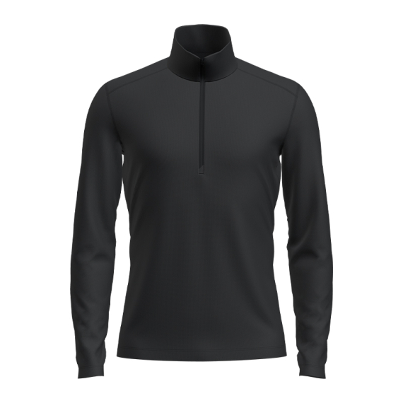 Icebreaker Mens 260 Tech LS Half Zip Black i gruppen Klær Og Fottøy / Klær / Mellomlag Og Undertøy / Superundertøy Genser/T-Skjorte hos Sportfiskeprylar.se (IBB043720011005r)
