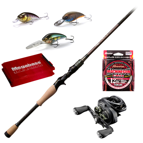 Megabass Orochi X10 F4-68XT Jabberwock Super-Z Crank Combo i gruppen Kombinasjoner / Kaste Kombinasjoner / Kastesett Abbor hos Sportfiskeprylar.se (JABBERWOCKCRANKCOMBO)