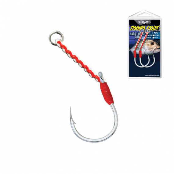 Relix Jigging Hook Assist - Hard Mono Core 9.5cm #11/0 259lb 2pcs i gruppen Kroker Og Terminal Takkel / Stingere Og Stingertilbehør / Stingere hos Sportfiskeprylar.se (JIGMONO259)