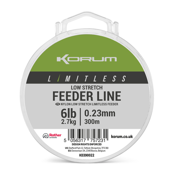 Korum Limitless Low Stretch Feeder Line i gruppen Snører / Specimenliner hos Sportfiskeprylar.se (K0390022r)
