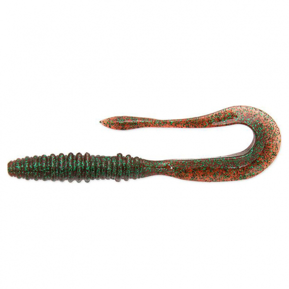 Keitech Mad Wag Mini 8,9cm (10-pack) - Plum Green Flk.