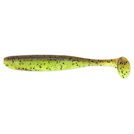 Keitech Easy Shiner 7,6cm (10-pack) - Green Pumpkin / Chartreuse