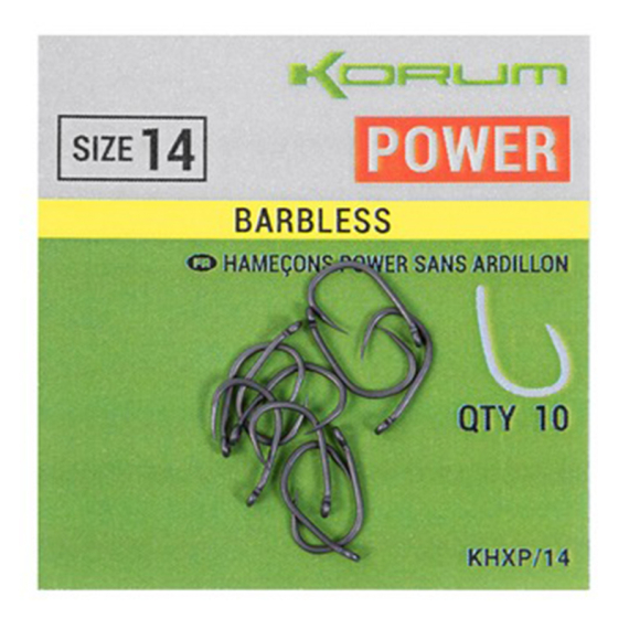 Korum Xpert Power Barbless i gruppen Kroker Og Terminal Takkel / Kroker / Specimen Kroker hos Sportfiskeprylar.se (KHXP-06r)
