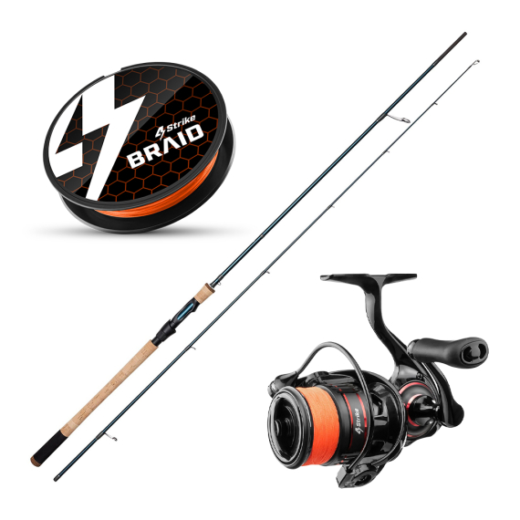 Kinetic Target & 4Strike Vortex Seatrout Spinning Combo i gruppen Kombinasjoner / Spinnsett / Sjøørret Spinnsett hos Sportfiskeprylar.se (KINETICVORTEXSEATROUTSET)