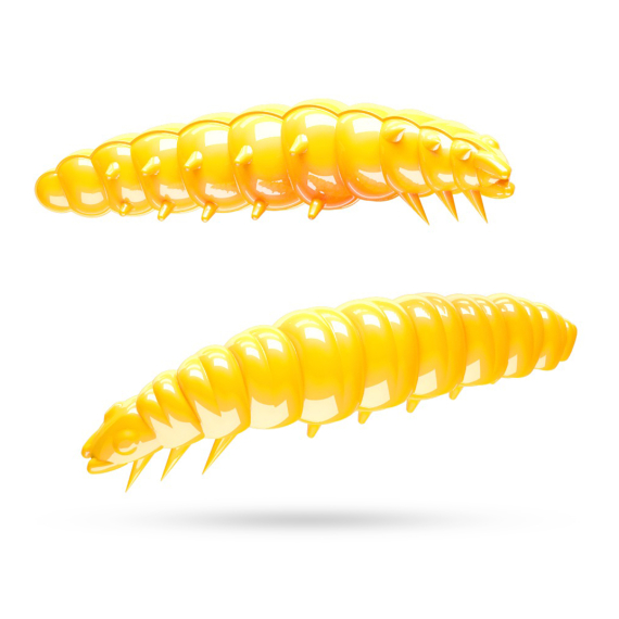 Libra Lures Larva 30 Krill (15-pack) - Yellow i gruppen Sluker / Softbaits / Kreps Og / Creaturebaits hos Sportfiskeprylar.se (L30K15P-007)