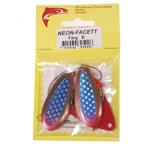 Lidmans Släp Neon-Facett i gruppen Sluker / Trolling Wobblere Og Sluker / Markdrag Ørret hos Sportfiskeprylar.se (LD37r)