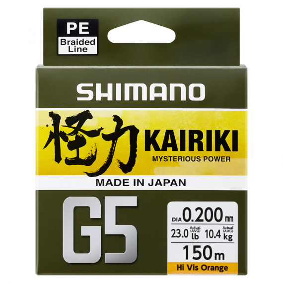 Shimano Line Kairiki G5 150m i gruppen Snører / Multifilament hos Sportfiskeprylar.se (LDM51UE130150Hr)