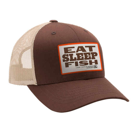 Loop Eat Sleep Fish Cap - Brown/Khaki i gruppen Klær Og Fottøy / Caps Og Annet Hodeplagg / Caps hos Sportfiskeprylar.se (LFC-46)