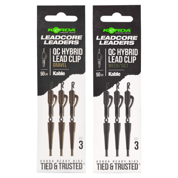 Korda Leadcore Leader-Hybrid Lead Clip QC Swivel i gruppen Kroker Og Terminal Takkel / Rigg Tilbehør / Blyklemmer hos Sportfiskeprylar.se (LLHQGr)