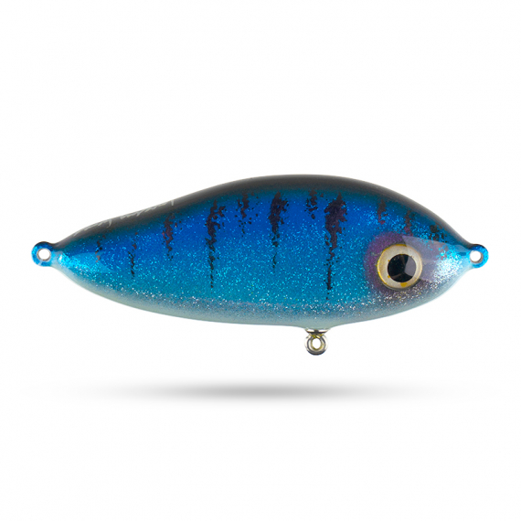 Lovely Lures Roky 105mm, 52g - Electric Blue i gruppen Sluker / Håndlagde Baits / Håndlagde Jerkbaits hos Sportfiskeprylar.se (LLROKY105-7)