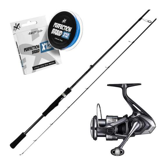 Lunker Stick Moving Bait Special & Miravel Combo 6\'9\'\' 6-23g i gruppen Kombinasjoner / Spinnsett / Abbor Spinnsett hos Sportfiskeprylar.se (LUNKERSTICKMIRAVEL26SET)
