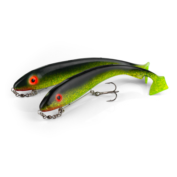 SvartZonker McRubber Shad 23cm Stinger Bundle (2-pack) i gruppen Sluker / Sluksett / Gjedde Baitssett hos Sportfiskeprylar.se (MCRUBBERSHAD23SET)