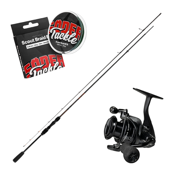 Mikado Bixlite Jigger Spin 213cm 7\' 5-20g Pitch Black Combo i gruppen Kombinasjoner / Spinnsett / Abbor Spinnsett hos Sportfiskeprylar.se (MIKADOJIGGERSPINCOMBO)