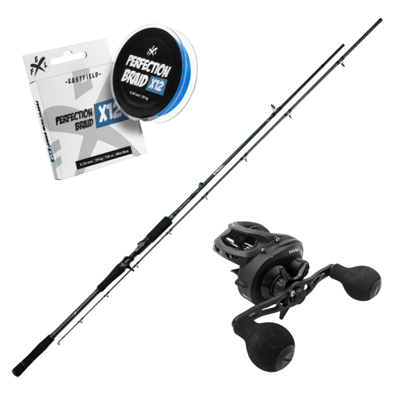 Mikado Jaws Big Bait Casting 8\'6\'\', 50-200g / Svivlo Combo i gruppen Kombinasjoner / Kaste Kombinasjoner / Spinnfiskesett Gjedde hos Sportfiskeprylar.se (MIKADOSVIVLOJAWSBIGSET)