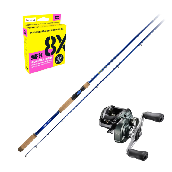 Gator Mirage 8\' Versatile Casting 40-130g Curado Combo i gruppen Kombinasjoner / Kaste Kombinasjoner / Spinnfiskesett Gjedde hos Sportfiskeprylar.se (MIRAGECURADOSUFIX)