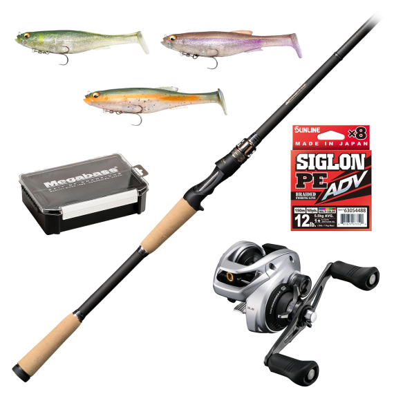 Megabass Destroyer P5 Monstrous Magdraft Special i gruppen Kombinasjoner / Kaste Kombinasjoner / Spinnfiskesett Gjedde hos Sportfiskeprylar.se (MONSTOUROUSMAGDRAFTCOMBO)