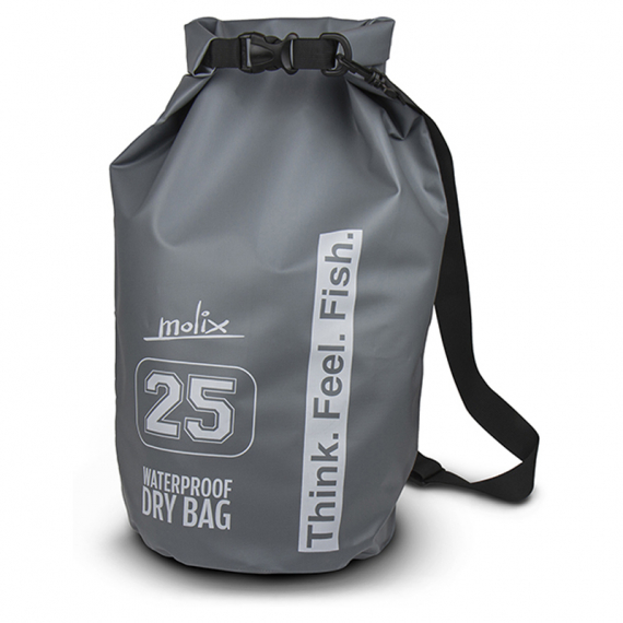 Molix Waterproof Dry Bag 25 LT Grey i gruppen Oppbevaring / Vanntette Bager hos Sportfiskeprylar.se (MWDB-25L)