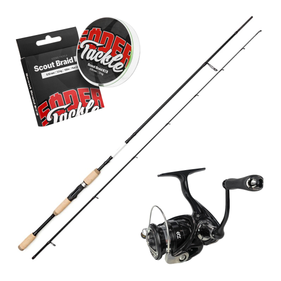 Myran & Daiwa Daiwa Pitch Black Spinning Combo i gruppen Kombinasjoner / Spinnsett / Gjedde Spinnsett hos Sportfiskeprylar.se (MYRANPIKESPINNINGCOMBO)