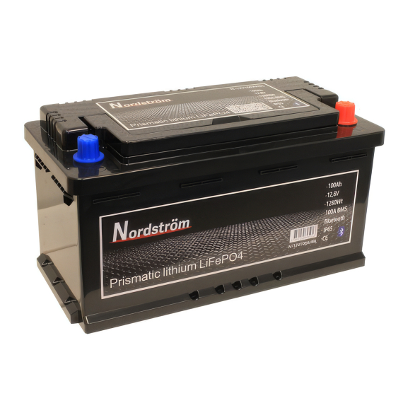 Nordström Lithium 12v Batteri 100 Ah BT L5 i gruppen Båtelektronikk / Batterier Og Ladere / Batterier / Lithiumbatterier hos Sportfiskeprylar.se (N-12V100AHBL)