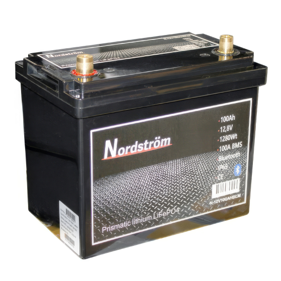 Nordström Lithium 12v Batteri 100 Ah Marine BT i gruppen Båtelektronikk / Batterier Og Ladere / Batterier / Lithiumbatterier hos Sportfiskeprylar.se (N-12V100AHBLM)