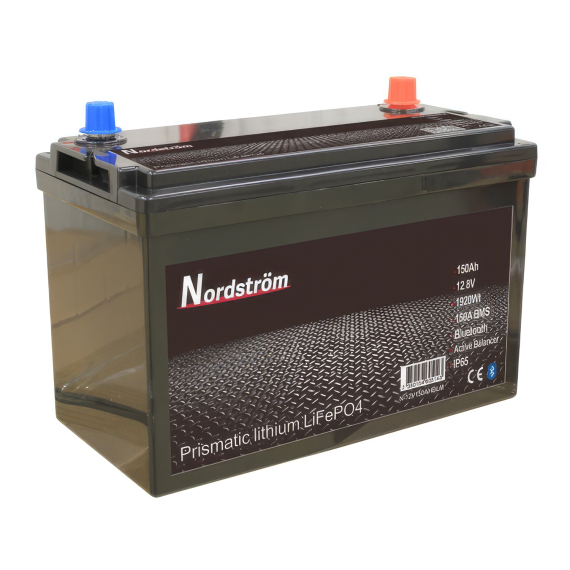 Nordström Lithium 12v Batteri 150 Ah BT i gruppen Båtelektronikk / Batterier Og Ladere / Batterier / Lithiumbatterier hos Sportfiskeprylar.se (N-12V150AHBLM)
