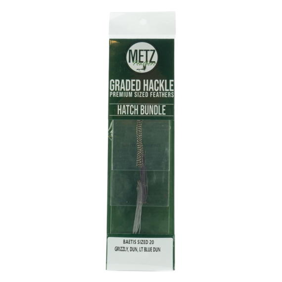Metz Hackle Hatch Bundle 3-pcs i gruppen Kroker Og Terminal Takkel / Flue Binding / Fluebindingsmateriale / Fjær Og Nakke / Hackle hos Sportfiskeprylar.se (NFD9577-18r)