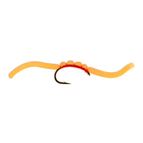 Umpqua Squirmy Wormie - Fluo Orange i gruppen Fiskemetoder / Fluefiske / Fluer hos Sportfiskeprylar.se (NFD9634-FO10r)