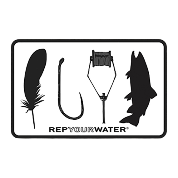 RepYourWater Sticker - Fly Tyer i gruppen Annen / Klistremerker Og Dekaler hos Sportfiskeprylar.se (NFD9716)