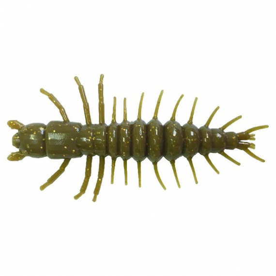 Nikko Zaza Hellgrammite 7,6cm (4-pack) - Brown Gold Flake i gruppen Sluker / Softbaits / Kreps Og / Creaturebaits hos Sportfiskeprylar.se (NIKKO543)