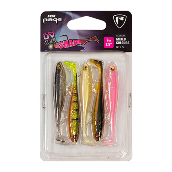 Fox Rage Zander Pro UV mixed colour pack 5-pack i gruppen Sluker / Sluksett hos Sportfiskeprylar.se (NMC004r)