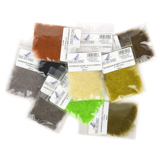 Snowshoe Rabbit Foot Dubbing i gruppen Kroker Og Terminal Takkel / Flue Binding / Fluebindingsmateriale / Dubbing hos Sportfiskeprylar.se (NS-SRFD-10br)
