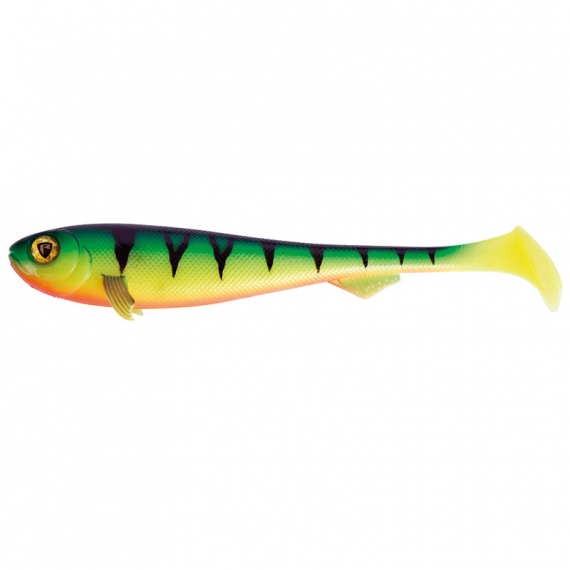Fox Rage Super Slick Shad UV 23cm / 9\'\' Firetiger - 2pcs i gruppen Sluker / Softbaits / Gjedde Softbaits hos Sportfiskeprylar.se (NSC044)