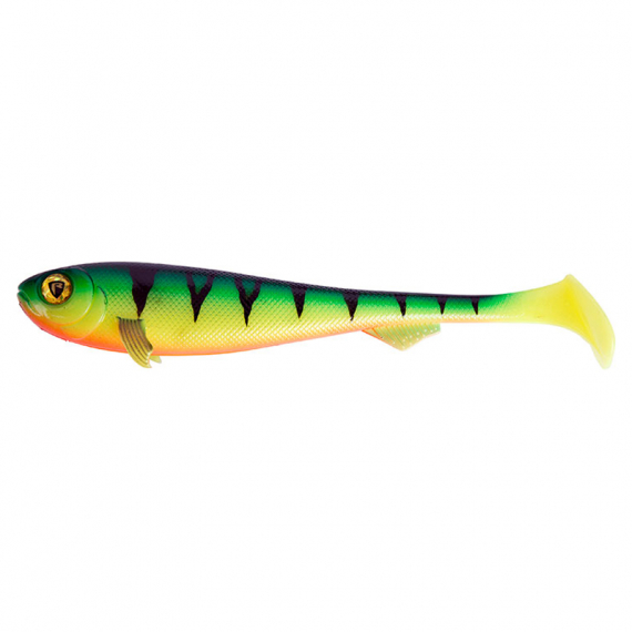 Fox Rage Super Slick Shad 28cm/11\'\' (1-pack) - UV Firetiger i gruppen Sluker / Softbaits / Gjedde Softbaits hos Sportfiskeprylar.se (NSC061)