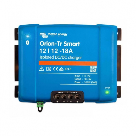 Victron Energy Orion-Tr Smart 12/12-18A Iso i gruppen Båtelektronikk / Batterier Og Ladere / Batteriladere hos Sportfiskeprylar.se (ORI121222120)