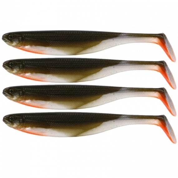 Westin ShadTeez Slim 7,5 cm Bass Orange 4-pack. i gruppen Sluker / Softbaits / Abbor Softbaits Og Gjørs Softbaits hos Sportfiskeprylar.se (P022-021-006)