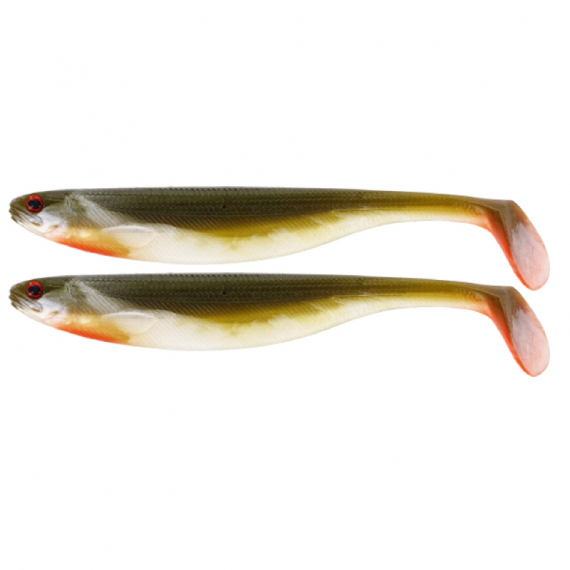 Westin ShadTeez Slim 12cm 10g - Bass Orange (2-pack) i gruppen Sluker / Softbaits / Abbor Softbaits Og Gjørs Softbaits hos Sportfiskeprylar.se (P022-021-014)