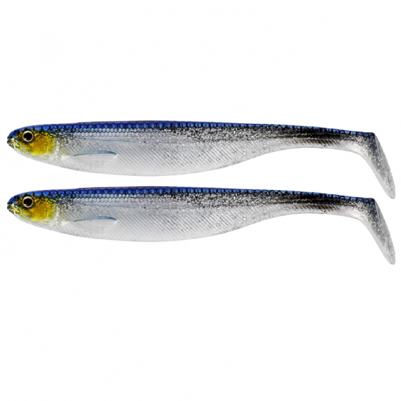 Westin ShadTeez Slim 14cm 17g Blue Headlight 2-pack i gruppen Sluker / Softbaits / Abbor Softbaits Og Gjørs Softbaits hos Sportfiskeprylar.se (P022-514-019)