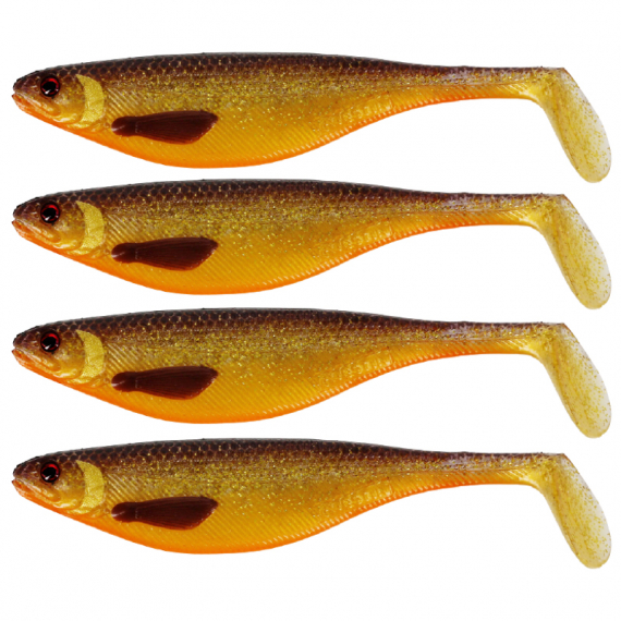 Westin ShadTeez 7cm 4g Gold Rush 4-pack i gruppen Sluker / Softbaits / Abbor Softbaits Og Gjørs Softbaits hos Sportfiskeprylar.se (P023-578-005)