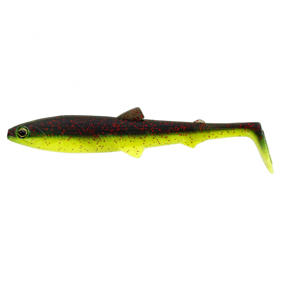 Westin BullTeez Shadtail 9,5cm 7g Black/Chartreuse (bulk) i gruppen Sluker / Softbaits / Abbor Softbaits Og Gjørs Softbaits hos Sportfiskeprylar.se (P138-563-163)