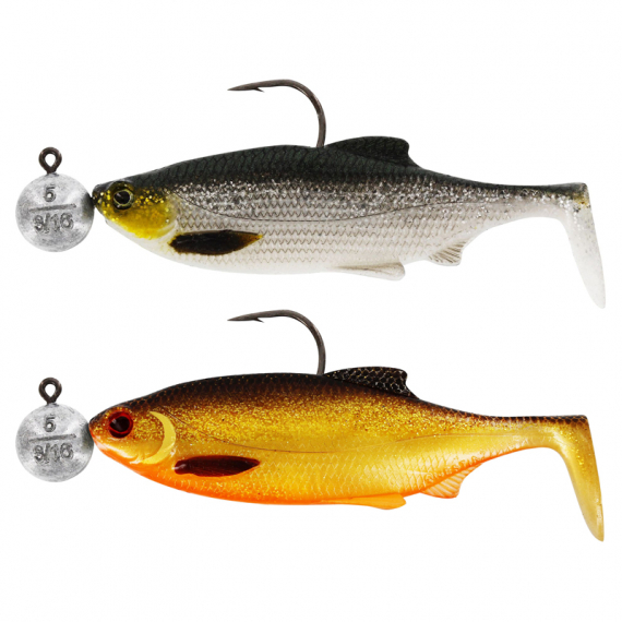 Westin Ricky the Roach 10cm R \'N R 10g #6/0 (2-pack) - Dark Water Mix 4 i gruppen Sluker / Softbaits / Abbor Softbaits Og Gjørs Softbaits hos Sportfiskeprylar.se (P173-648-010)