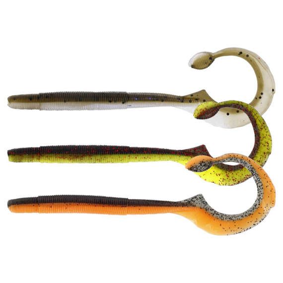 Westin Ned Worm Curl 12cm, 3g (5pcs) - Dark Water Mix 7 i gruppen Sluker / Softbaits / Kreps Og / Ned Rig Baits hos Sportfiskeprylar.se (P187-709-014)