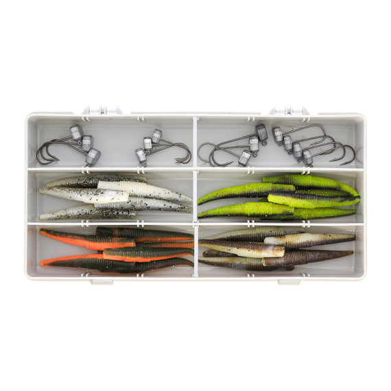 Westin Ned Worm Box 37Pcs i gruppen Sluker / Sluksett / Abbor Baitssett hos Sportfiskeprylar.se (P281-023-281)