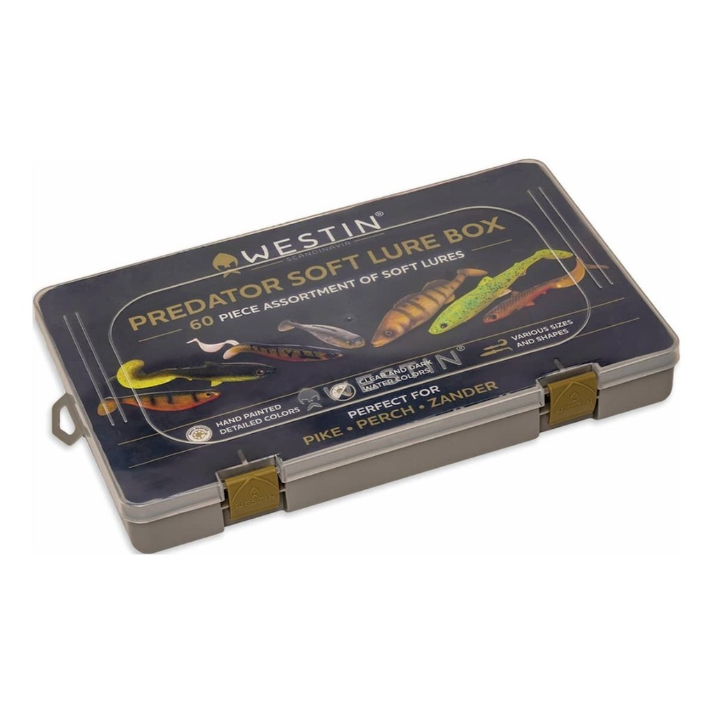 Westin Predator Soft Lure Box - 60pcs i gruppen Annen / Gaver & Gaveguider / Adventskalender hos Sportfiskeprylar.se (P336-073-060)