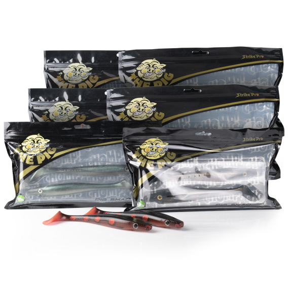 Pig Shad Junior Mega Bundle i gruppen Sluker / Sluksett / Gjedde Baitssett hos Sportfiskeprylar.se (PIGSHADJR6X2)